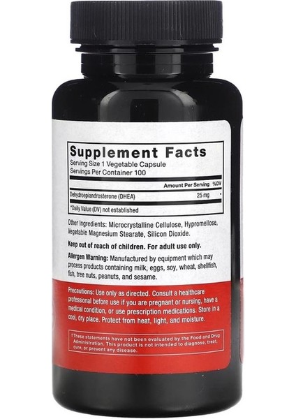 Dhea 25 mg - 100 Kapsül