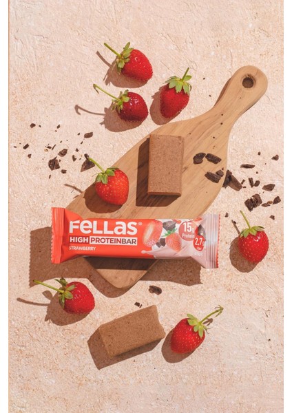 Yüksek Protein Bar - Çilekli 45gr (3 Adet)