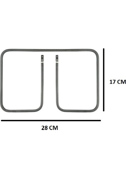 Uyumlu Marka Tost Makinası Rezistansı 900W-110V- 28X17 cm