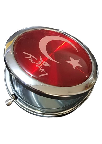 Türk Bayraklı El Aynası