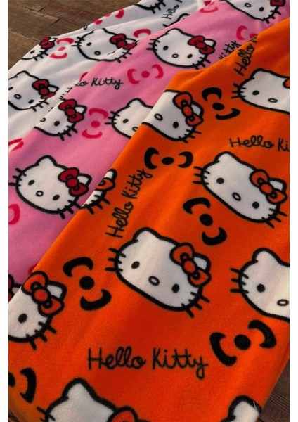 Beyaz Hello Kitty Collage Peluş Eşofman