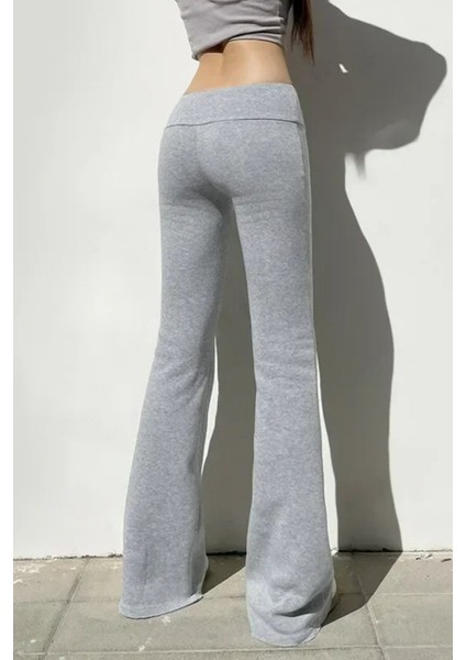 Gri Melanj Slim Fit Ispanyol Paça Eşofman
