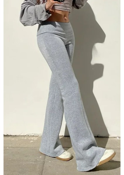 Gri Melanj Slim Fit Ispanyol Paça Eşofman