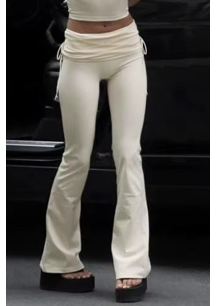Krem Slim Fit Ispanyol Paça Eşofman