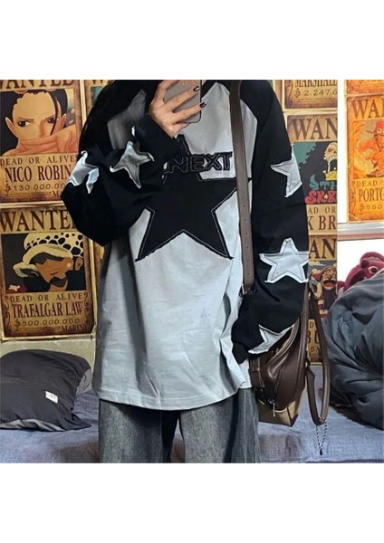 Siyah Raglan Kollu Wlnext Star Uzun Kollu Ince Sweatshirt fiyatları