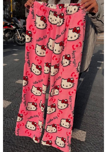 Pembe Hello Kitty Collage Peluş Eşofman fırsatları