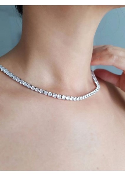 Suyolu Kolye - 925 Ayar Gümüş Suyolu Kolye - 3 mm