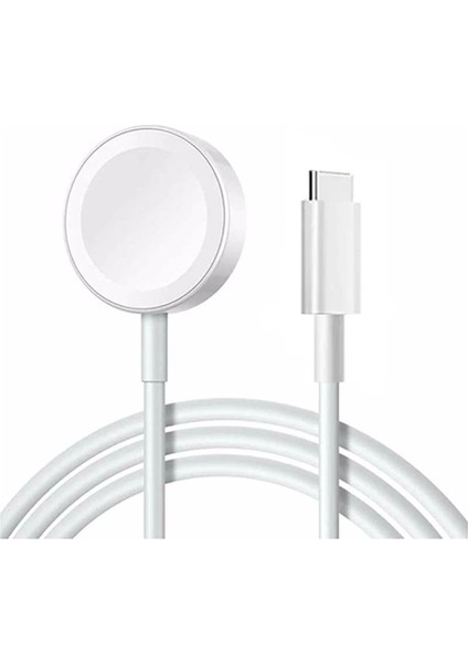 APR56 Apple Watch Type-C Şarj Cihazı - Beyaz Bstmy