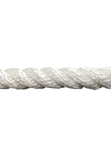 Polyester Halat 3 Kollu 16 mm Beyaz