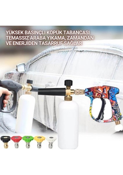 Karcher K Serisi Basınçlı Yıkama Makineleriyle Uyumlu Profesyonel Araç Yıkama Tabanca Seti