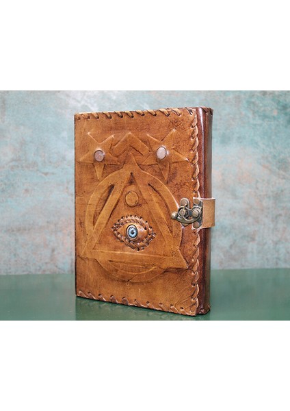 Taşlı Deri Defter Model 1