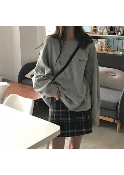 Gri Melanj Anesthesia Basic (Unisex) Uzun Kollu