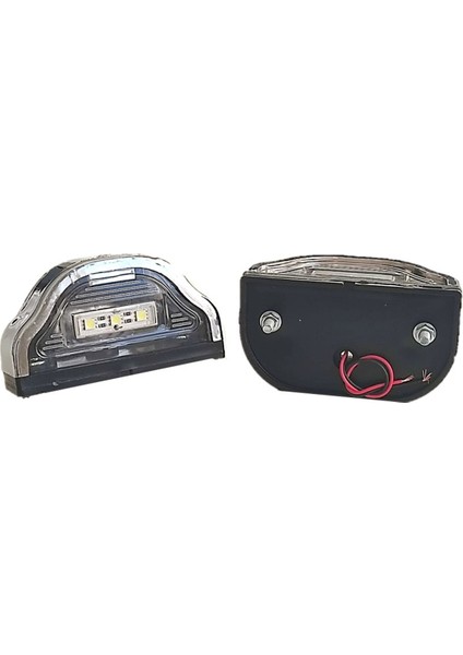 2 Adet Tır Kamyon Dorse Plaka Lambası Kobra Krom 12-24 Volt