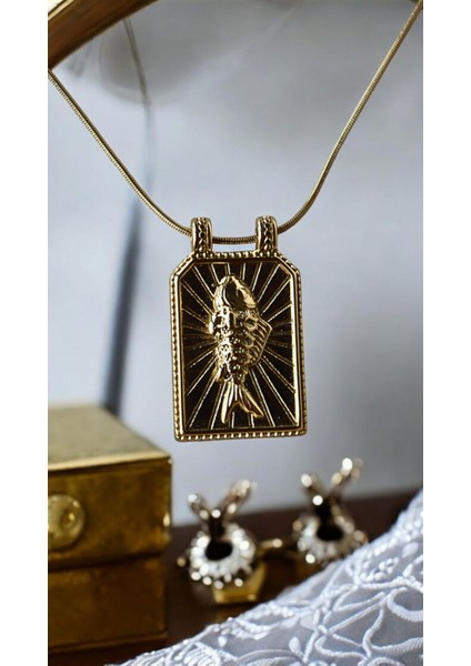 Vintage Çelik Balık Kolye fiyatları