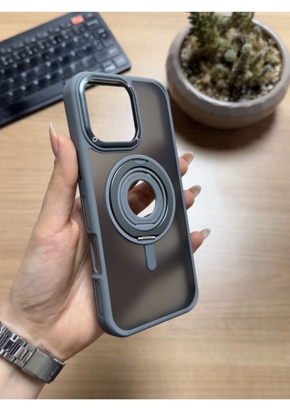 iPhone 16 Pro Max Standlı ve Yüzüklü Magsafe Kılıf