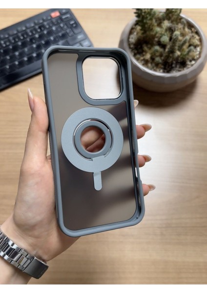 iPhone 16 Pro Max Standlı ve Yüzüklü Magsafe Kılıf