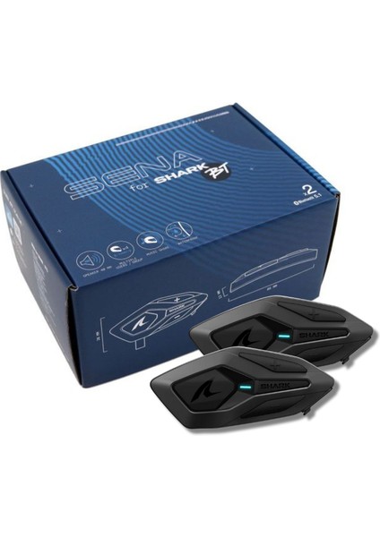 Shark Sena Bt Intercom Seti Çiftli
