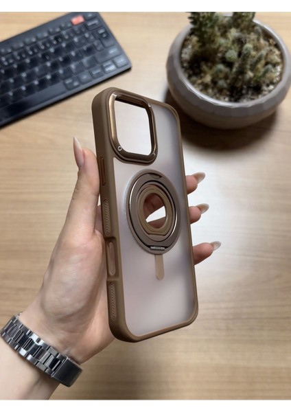 iPhone 16 Pro Max Standlı ve Yüzüklü Magsafe Kılıf