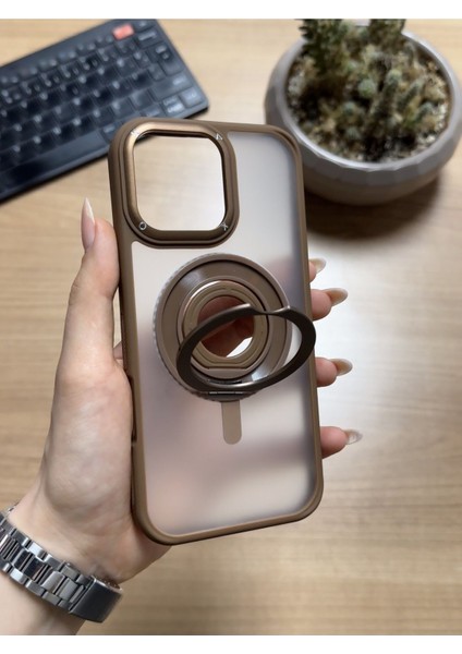 iPhone 16 Pro Max Standlı ve Yüzüklü Magsafe Kılıf