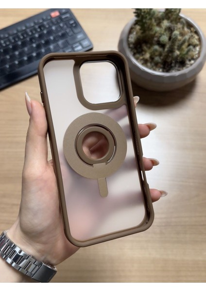iPhone 16 Pro Max Standlı ve Yüzüklü Magsafe Kılıf