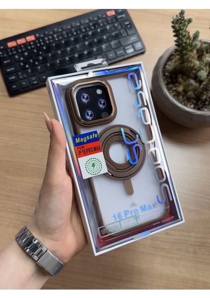 iPhone 16 Pro Max Standlı ve Yüzüklü Magsafe Kılıf