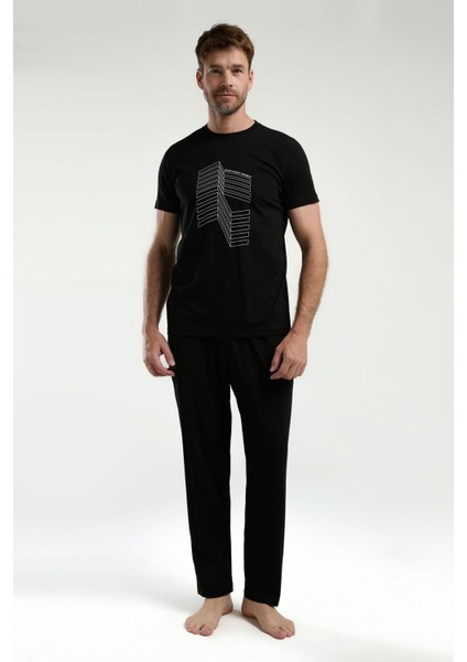 3334 Erkek Kısa Kol Pijama Takım