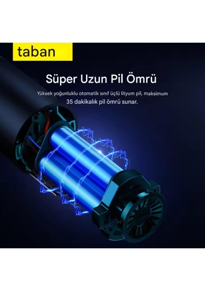 A5 Kablosuz El Süpürgesi – 16000PA Güçlü Emiş, 130W Motor, 30DK Batarya, Type-C Şarjlı Araç Ev Ofis Temizlik Hafif