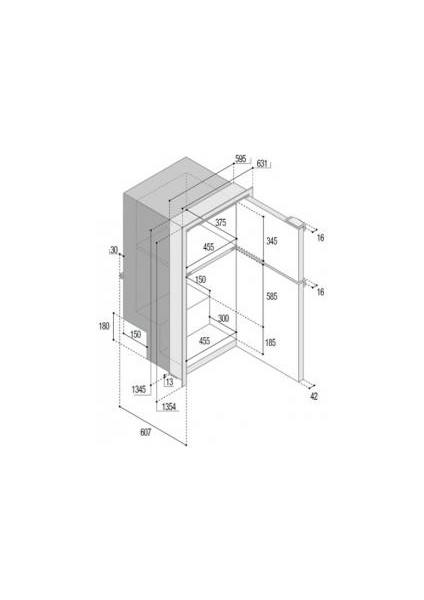 Vitrifrigo Buzdolabı/dondurucu. Model DP2600I 170 Litre