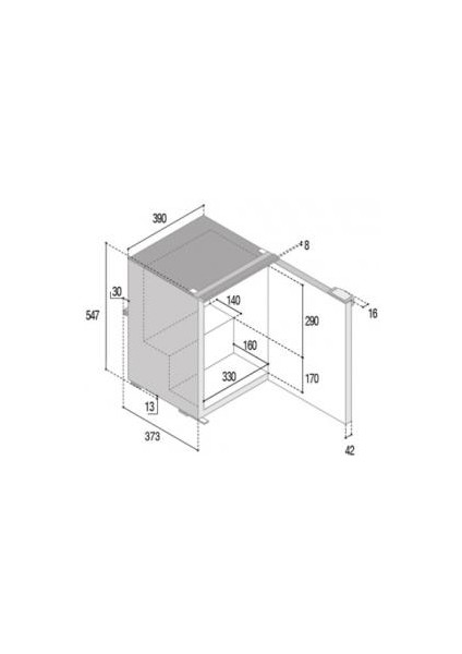Vitrifrigo Buzdolabı. Model C39I 38 Litre