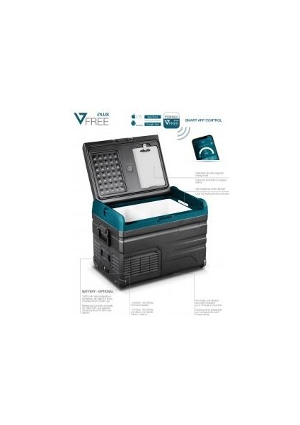Vitrifrigo Portatif Buzdolabı-Dondurucu. Model VFP60 60 Litre
