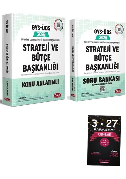 Data 2025 Gys T.c. Cumhurbaşkanlığı Strateji ve Bütçe Başkanlığı Tüm Kadrolar Konu+Soru