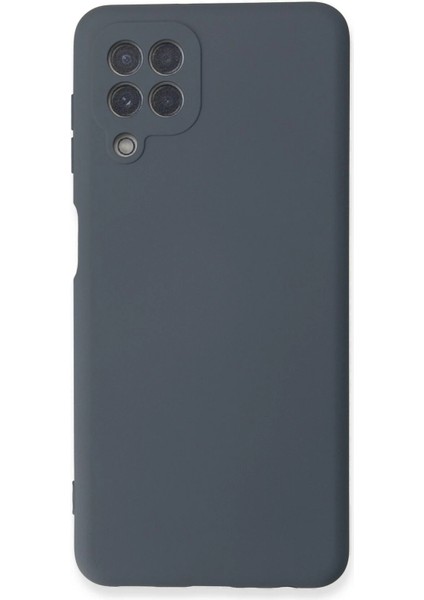 Samsung Galaxy A22 Kılıf Nano Içi Kadife Silikon - Gri Bstmy