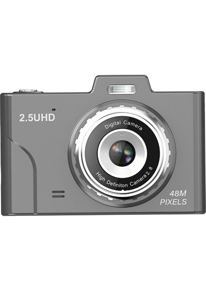 Hd Piksel Ccd Retro Öğrenci Kamerası 2,8 Inç LCD Ekran Taşınabilir Dijital Kamera Desteği Tf Kart-Siyah (Yurt Dışından)