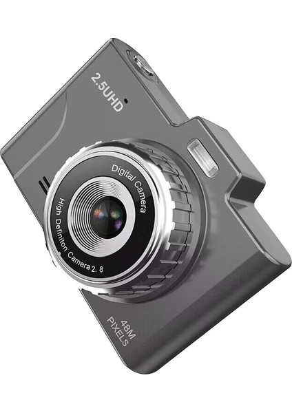 Hd Piksel Ccd Retro Öğrenci Kamerası 2,8 Inç LCD Ekran Taşınabilir Dijital Kamera Desteği Tf Kart-Siyah (Yurt Dışından)