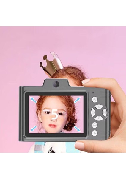 Hd Piksel Ccd Retro Öğrenci Kamerası 2,8 Inç LCD Ekran Taşınabilir Dijital Kamera Desteği Tf Kart-Siyah (Yurt Dışından)