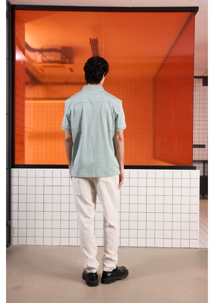 Triko Yakalı Merserize Erkek Gömlek indirimleri