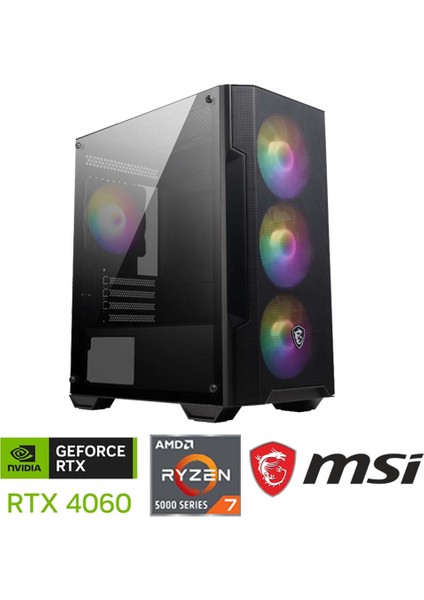XSR1108 Ryzen 7 5700X 32GB Ram 1tb M.2 Nvme SSD 8gb RTX4060 Msı Gaming Hazır Sistem