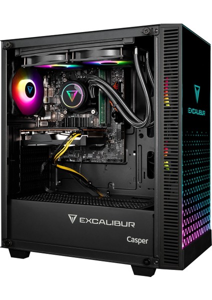 Excalibur E65L.147F-DX70X-0RE Intel Core I7-14700F 32GB Ddr5 Ram 2tb Nvme SSD Nvidia Geforce Rtx 5070 Freedos Sıvı Soğutma Masaüstü Bilgisayar
