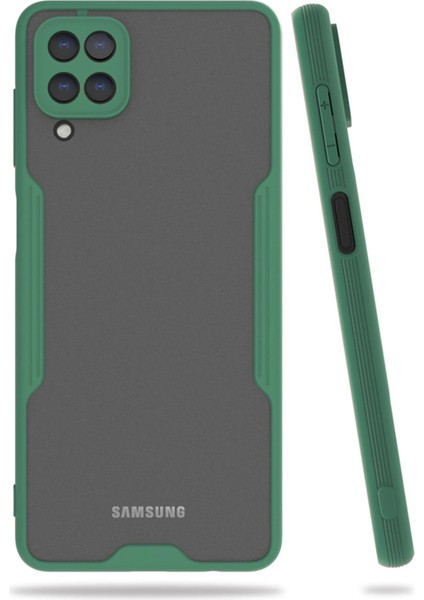 Samsung Galaxy A22 Kılıf Platin Silikon - Yeşil Bstmy
