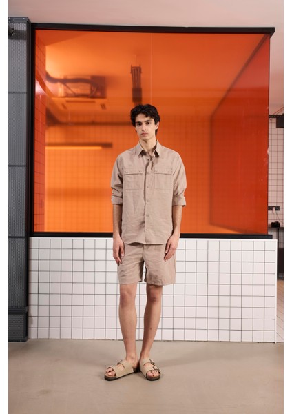 Cep Detaylı Çıtçıt Kapamalı Erkek Dış Gömlek indirimleri