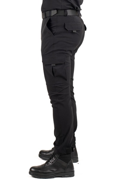 Erkek Taktik Outdoor Kargo Pantolon – Suya Dayanıklı, Esnek ve Çok Cepli Siyah Renk indirimleri