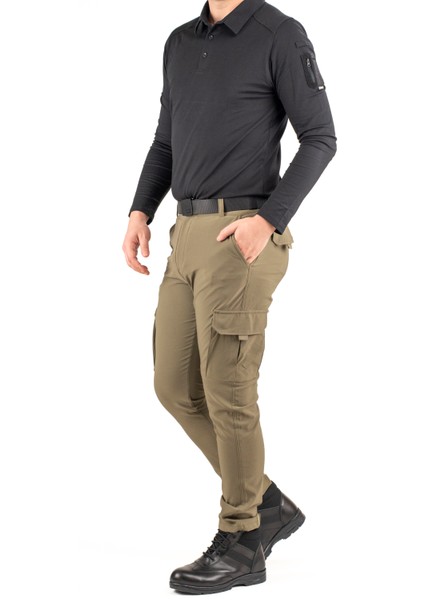 Erkek Taktik Outdoor Kargo Pantolon – Suya Dayanıklı, Esnek ve Çok Cepli Haki Renk fırsatları