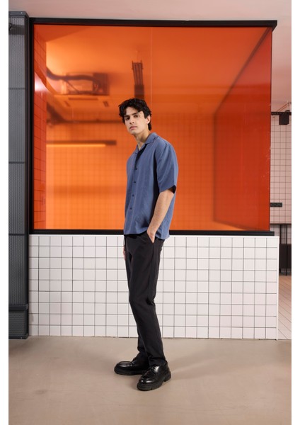 Apaj Yaka Çizgili Oversize Modal Gömlek fiyatları