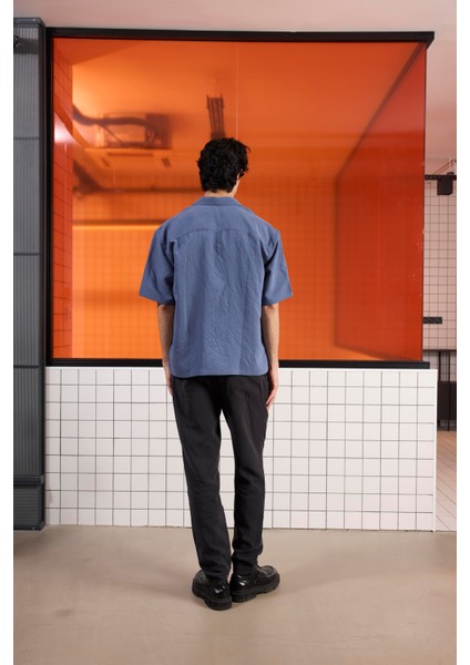 Apaj Yaka Çizgili Oversize Modal Gömlek fırsatları