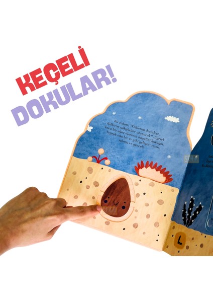 Gördüm Seni Düşüncelerim 1+ Yaş Için Keçeli ve Hareketli Sayfalı Yeni Eğitici Öykü-Masal Kitabı