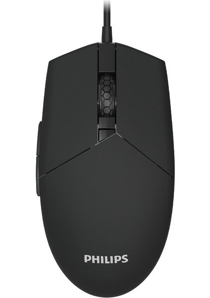 SPK9304 USB Kablolu 6400DPI 6 Tuşlu Optik Mouse Siyah