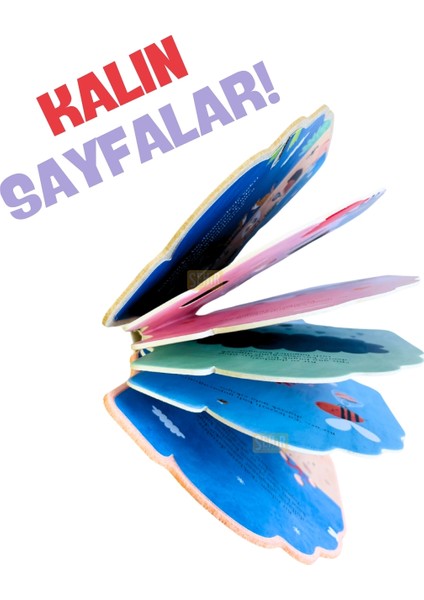 Gördüm Seni Düşüncelerim 1+ Yaş Için Keçeli ve Hareketli Sayfalı Yeni Eğitici Öykü-Masal Kitabı
