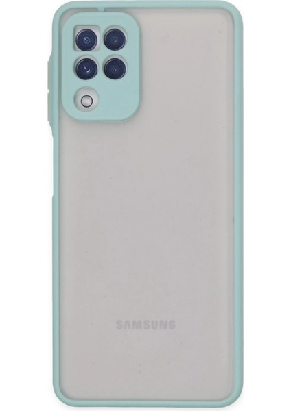 Samsung Galaxy A22 Kılıf Montreal Silikon Kapak - Turkuaz Bstmy