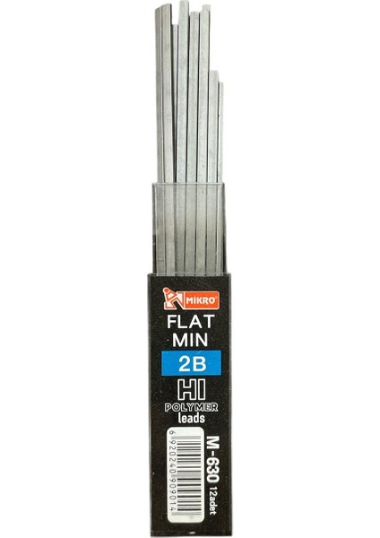 Sınav Kalemi Ucu 2b-Hı 24 Tüp 60 mm ( Yassı Uç )
