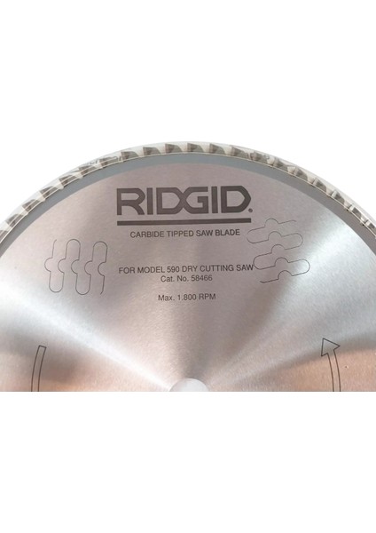 Rıdgıd 58466 Model 590L Için 305X25.4 70 Diş Elmas Testere Ağzı